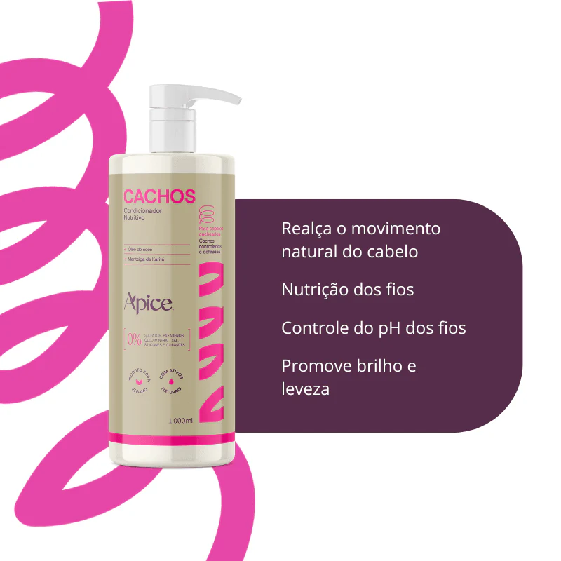 Kitão Cachos Essence 1000 ml - Shampoo e Condicionador (2 ITENS) - Image 3