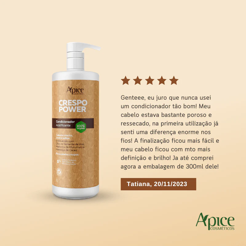 Condicionador Crespo Power Acidificante 1000ml - Image 4