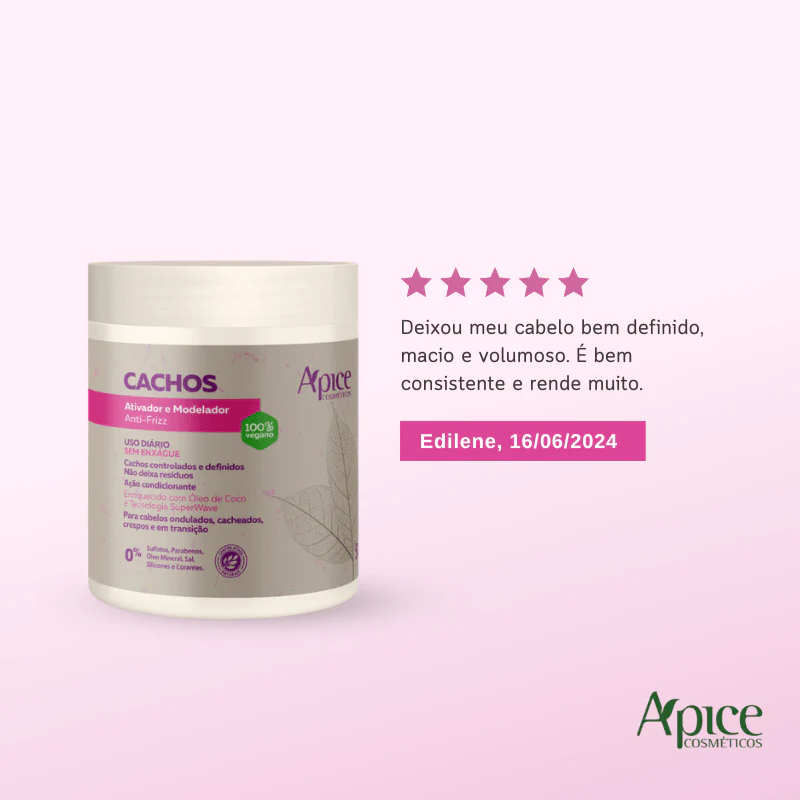Kit Ativador e Modelador Cachos, Gelatina Ativadora Cachos e Perfume Crystal Romance (3 itens) - Image 6
