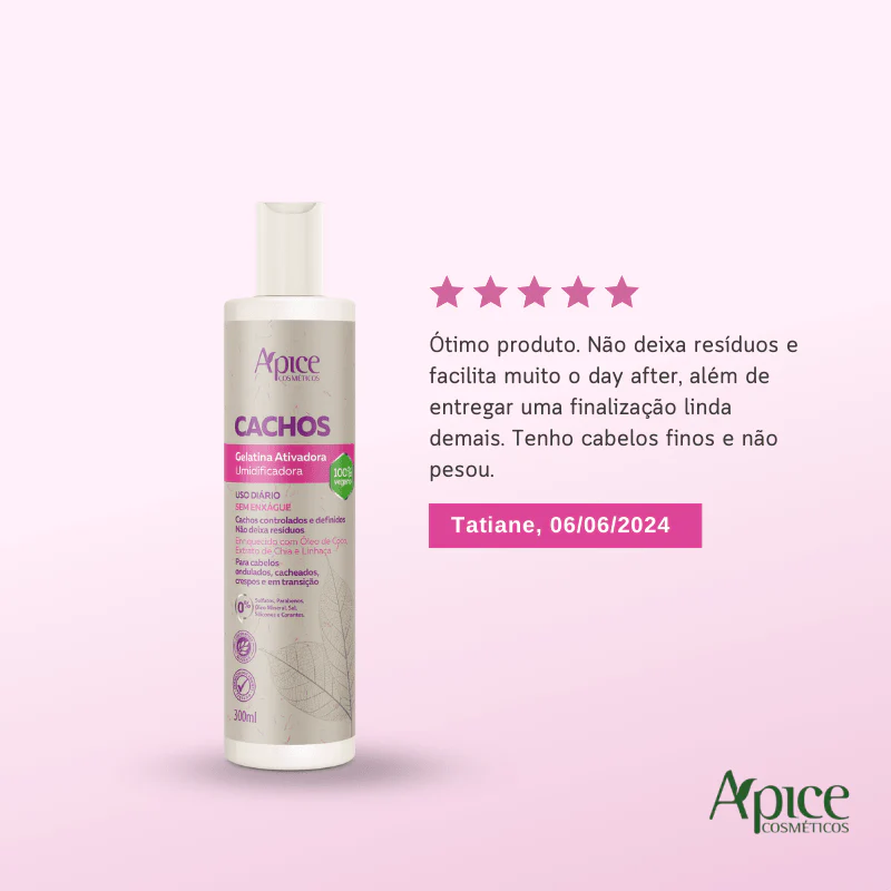 Kit Cachos PH- Shampoo, Condicionador, Gelatina, PH Control e Ativador (5 ITENS) - Image 9