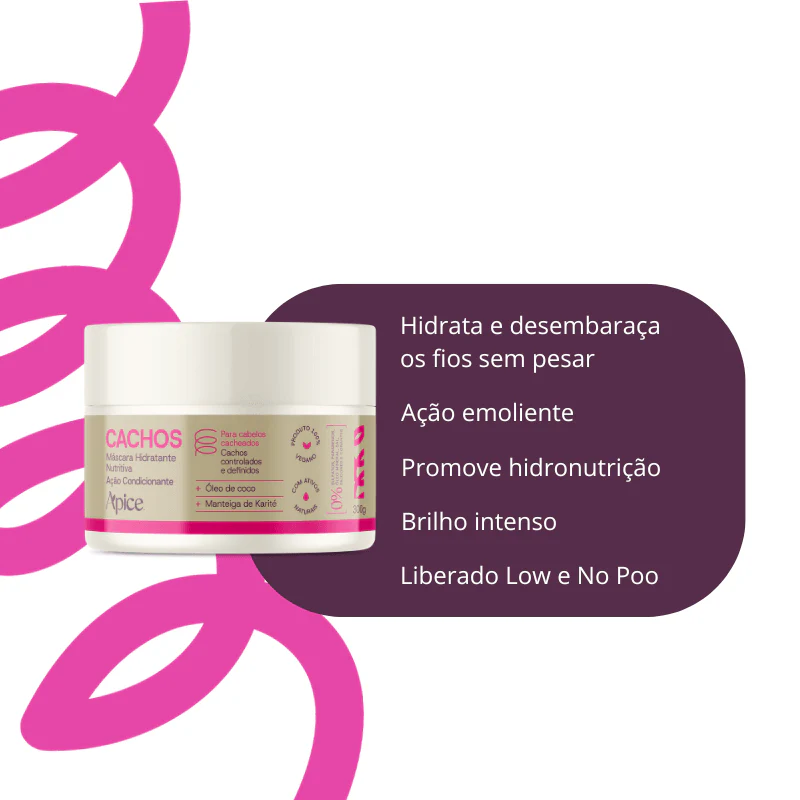 Kit Cachos - Shampoo, Condicionador, Gelatina, Máscara e Ativador (5 ITENS) - Image 9