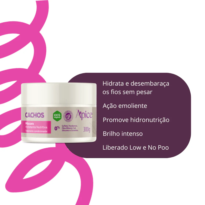 Kit Cachos - Shampoo, Condicionador, Gelatina, Máscara e Refil Ativador (5 ITENS) - Image 3