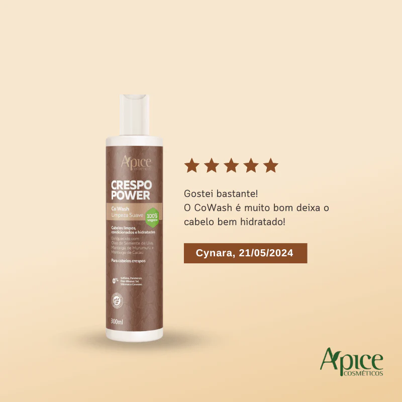 Co Wash Limpeza Suave Crespo Power 300ml - Image 4