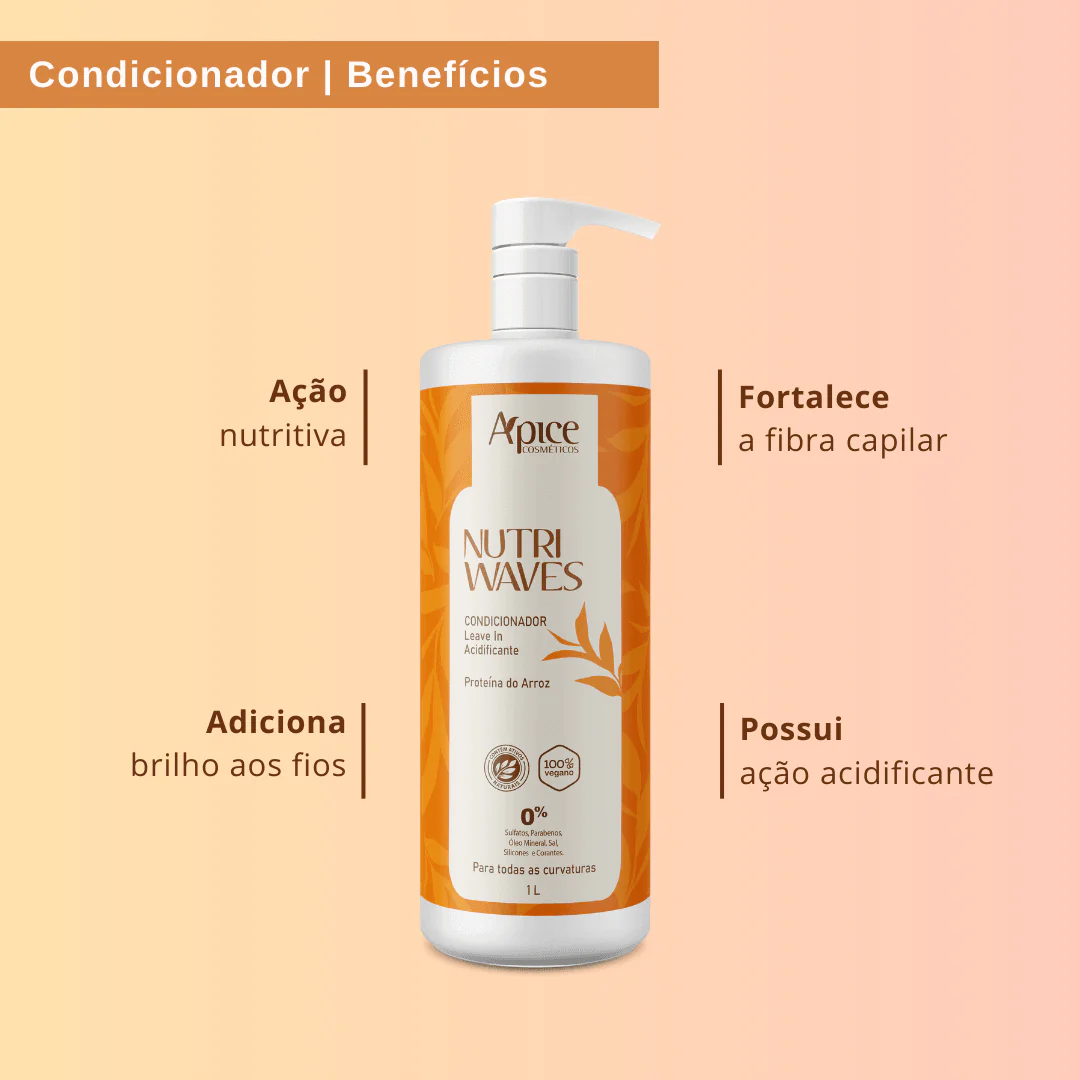 Kitão Onduladas Nutri Waves Higienização - Shampoo e Condicionador (2 itens) - Image 5