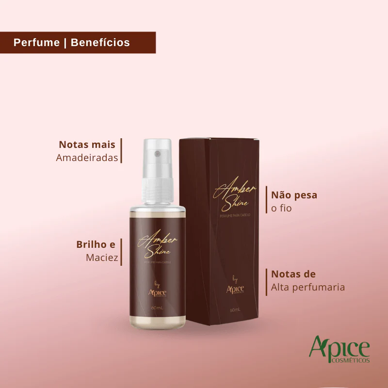 Kit Perfume Amber Shine, Rímel Anti-frizz e Acqua Cream (3 itens) - Image 4