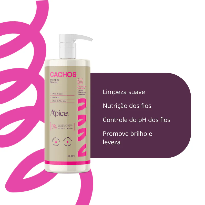 Kitão Cachos Essence 1000 ml - Shampoo e Condicionador (2 ITENS) - Image 4