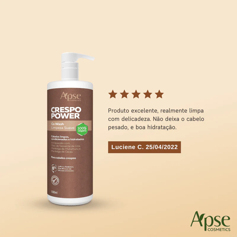 Kitão Crespo Power - Co Wash, Condicionador, Gelatina, Máscara e Creme de Pentear (5 ITENS) - Image 7