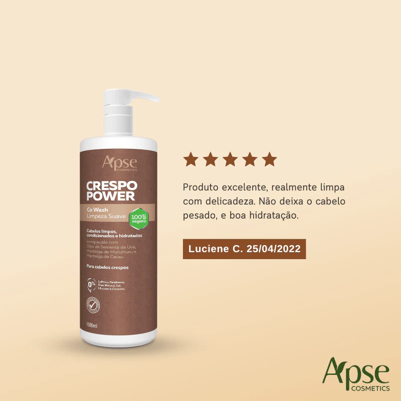 Kitão Crespo Power - Co Wash, Condicionador, Máscara e Creme de Pentear (4 ITENS) - Image 4