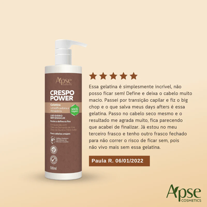 Kitão Crespo Power - Higienização + Finalização (Shampoo, Co Wash, Condicionador, Creme, Gelatina e Mousse) - 6 itens - Image 8
