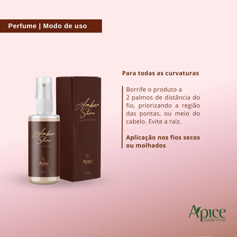 Perfume Capilar Amber Shine 60ml - Image 4