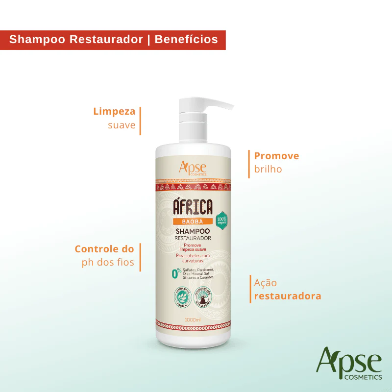 Shampoo África Baobá Restaurador 1000 ml - Image 2